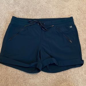 Gap Fit. Navy shorts. Size L. Stretch athletic material.